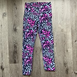 Under Armour Pink Purple Compression Legging Womens Small Heat Gear